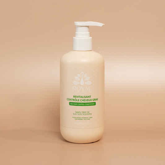 ROYAL Balance Conditioner 300 ml bottle photographed against a beige background.